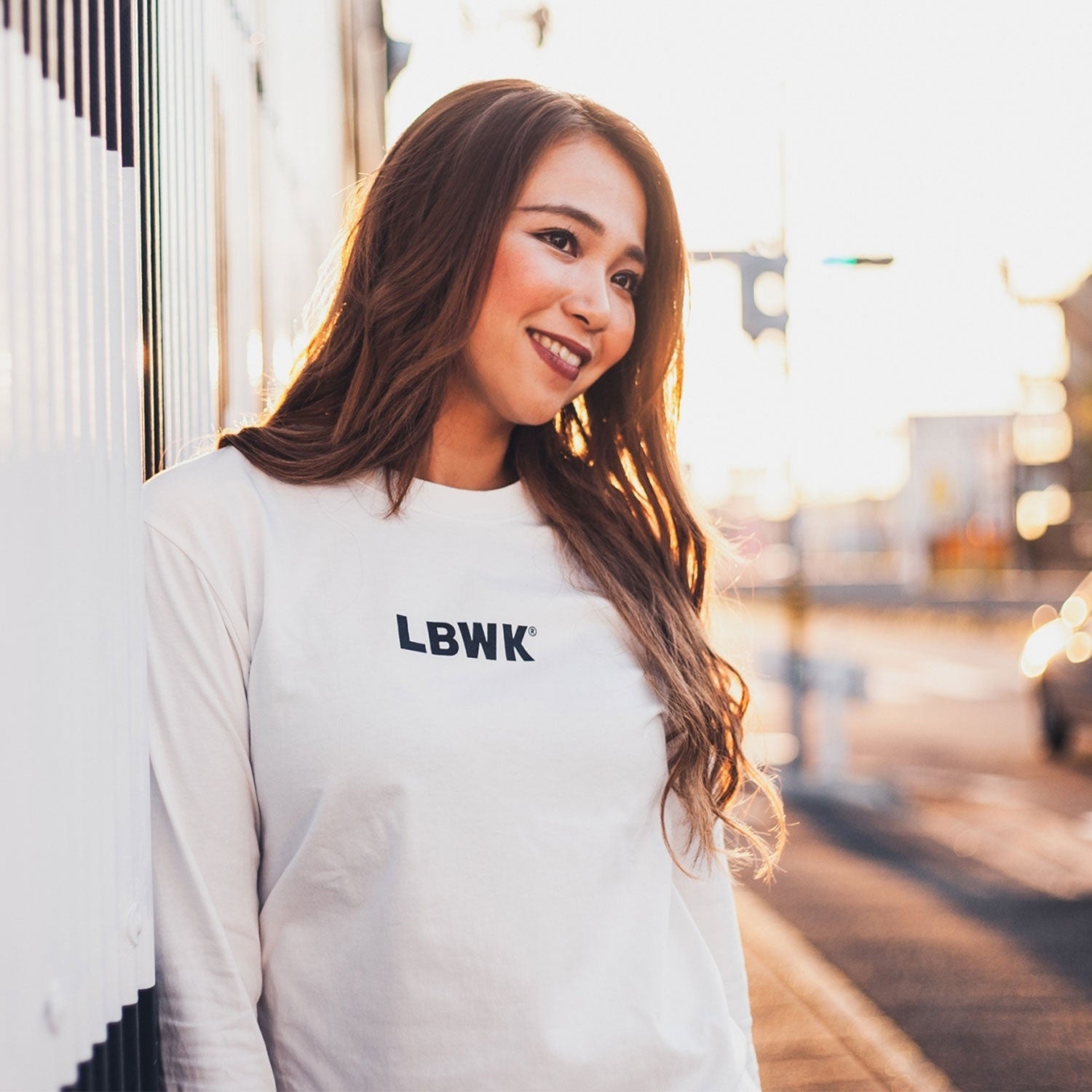LBWK シンプルロゴロングスリーブTee White（LT21-WHL） | EXJOINTS 