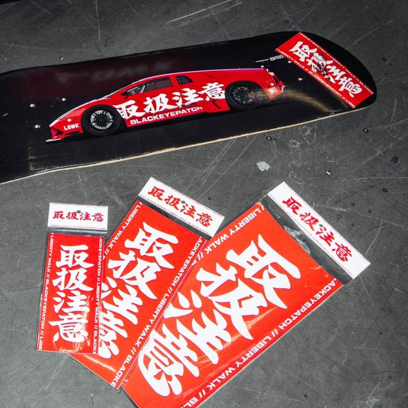 Black Eye Patch x LBWK “HANDLE WITH CARE STICKER”（ST135-RD 