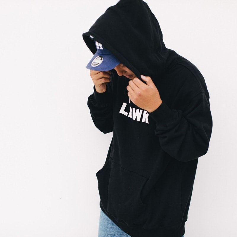 【関税込】 ロゴ プリント フード - ブラック LBWK シンプルロゴパーカー Black(P71-BK) | EXJOINTS ONLINE STORE